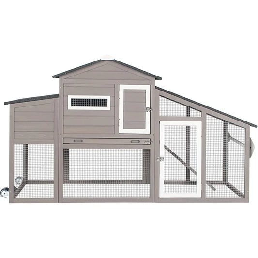 Chicken Coop with Run Mobile Large Nesting Box