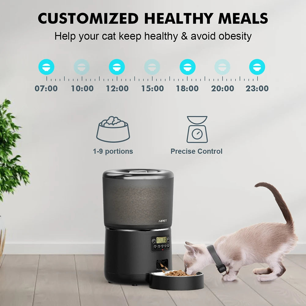 NPET 4L Automatic smart pet feeder