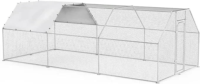 Metal Chicken Coop with Waterproof Cover