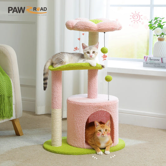 Flower Cat Tree for Small Indoor Cats