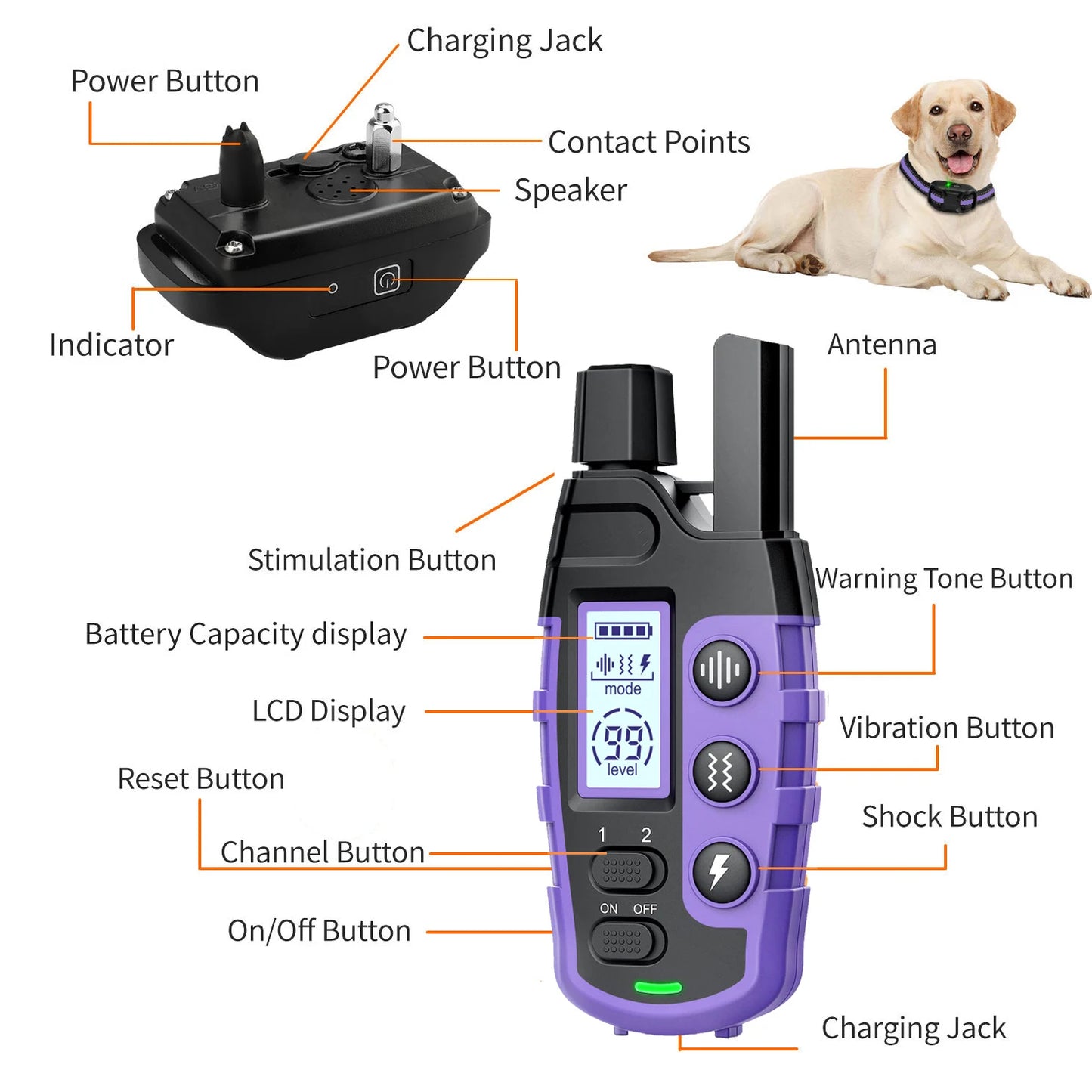 3300Ft Electric Dog Training Collar