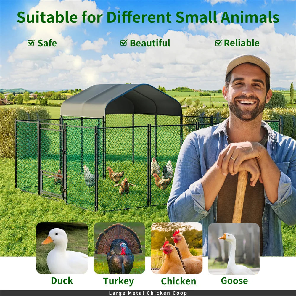 Heavy Duty XXL Chicken Run Coop Cage