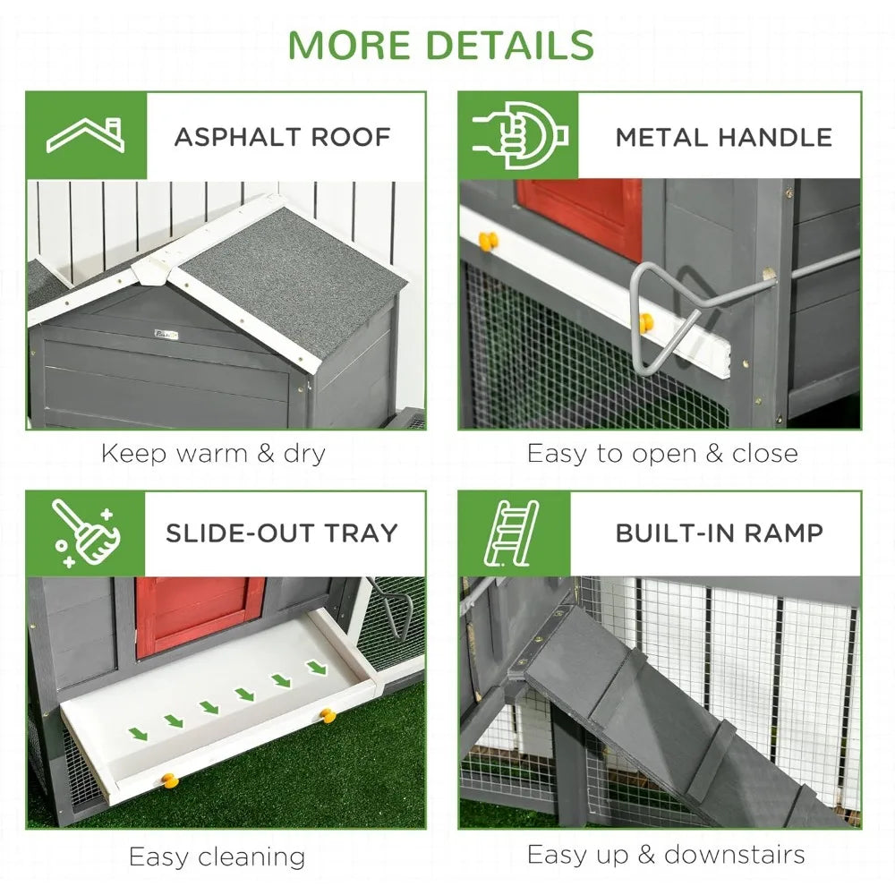 118" Extra Large Chicken Coop