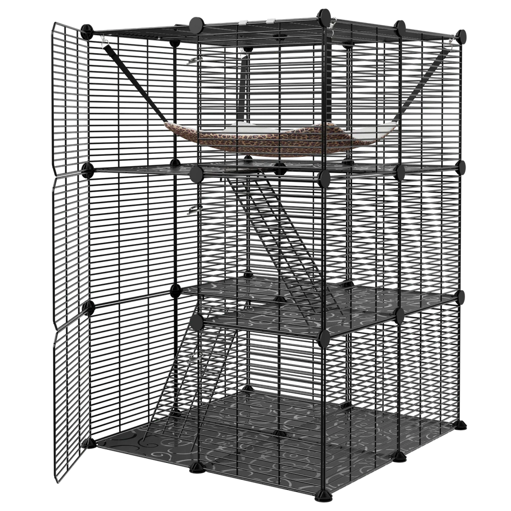 3-Tiers Cat Cage Enclosure