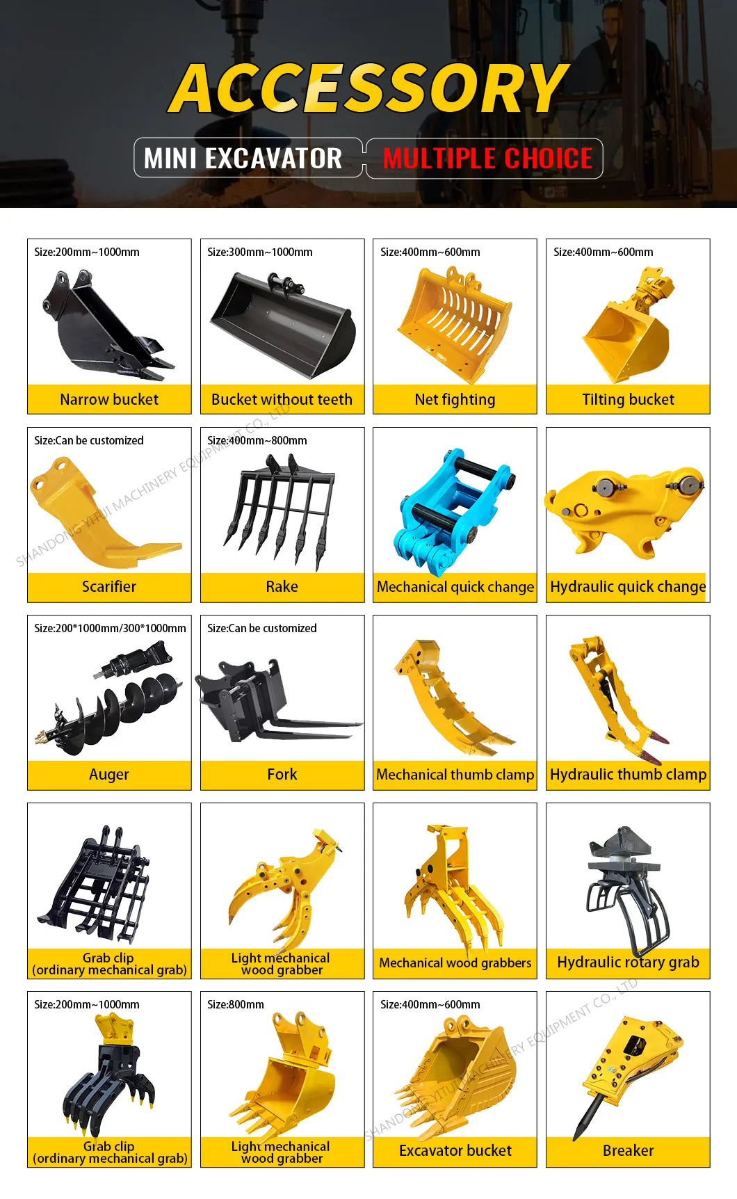 CE Epa Euro 5 Customized Mini Digger
