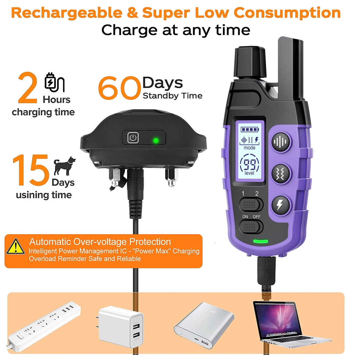 3300Ft Electric Dog Training Collar