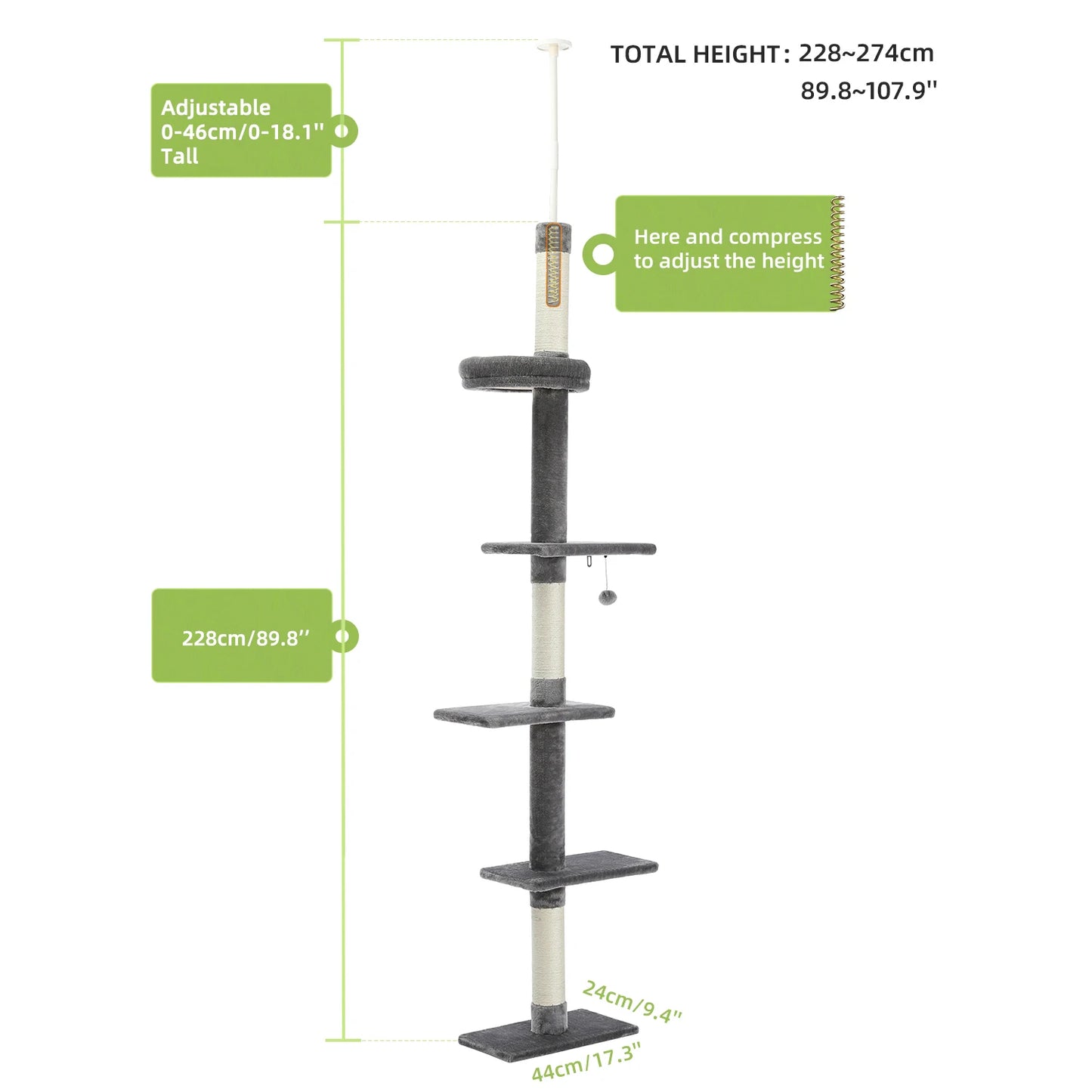 Cat Tree Condo Scratching Post
