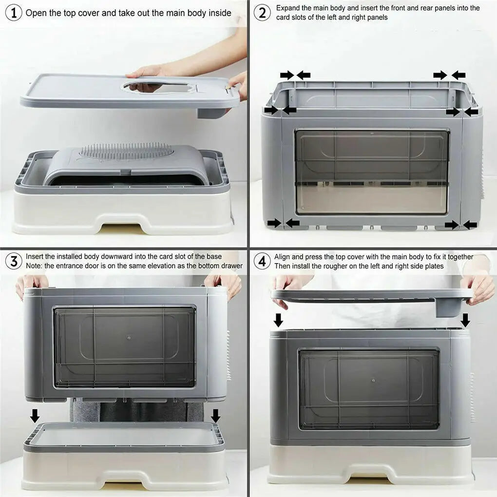 Foldable Cat Litter Box