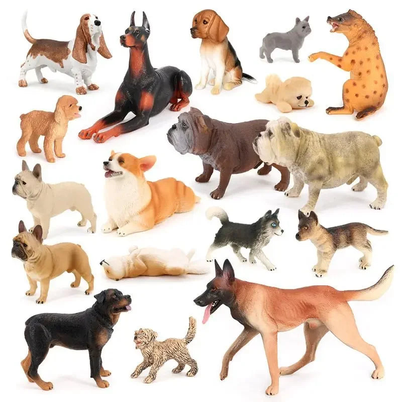 Realistic Dog Figurines for Kids