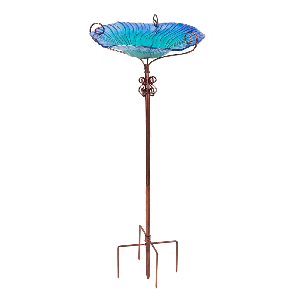 Large Outdoor Glass Bird Bath