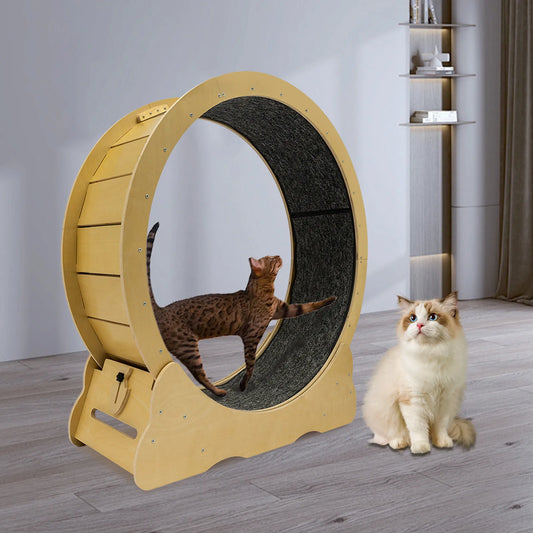 Large Wood Cat Treadmill For Indoor