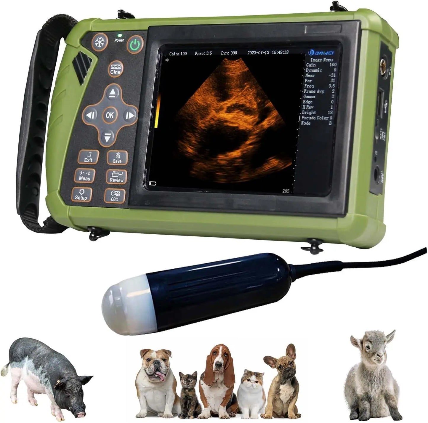 Portable Veterinary Ultrasound Scanner for Pregnancy