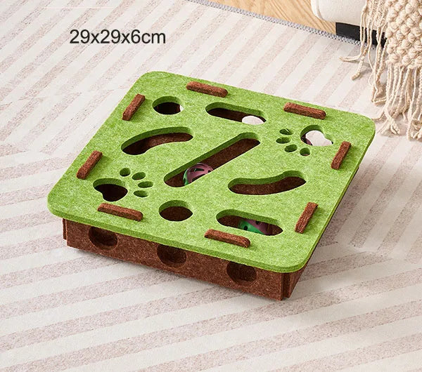 Pet Cat Puzzle Maze Holes Toys