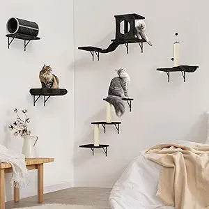 7-in-1 Wall Mounted Cat Climber Set
