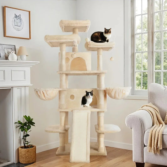 X-Large Cat Tree and Tower, Beige