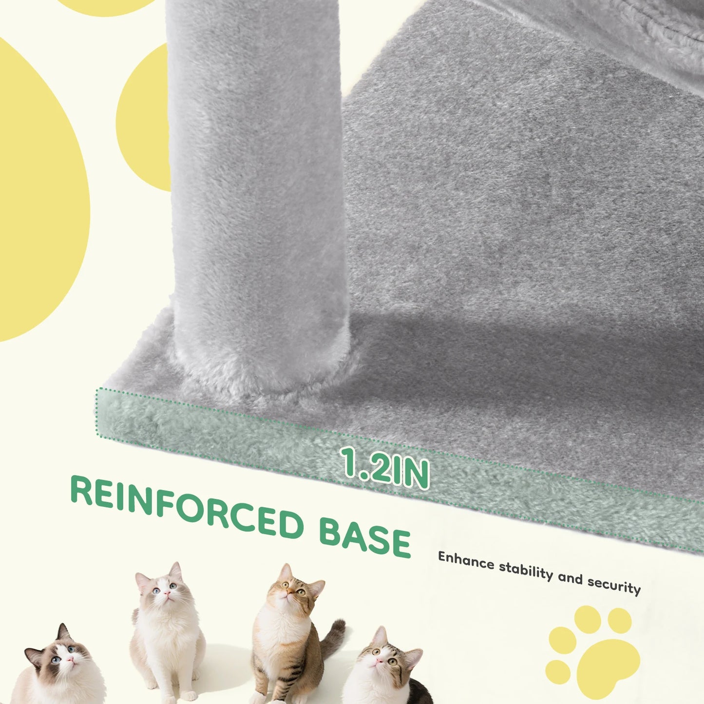 JHK 44in Tall Multi-Cat Climbing Cat Tree