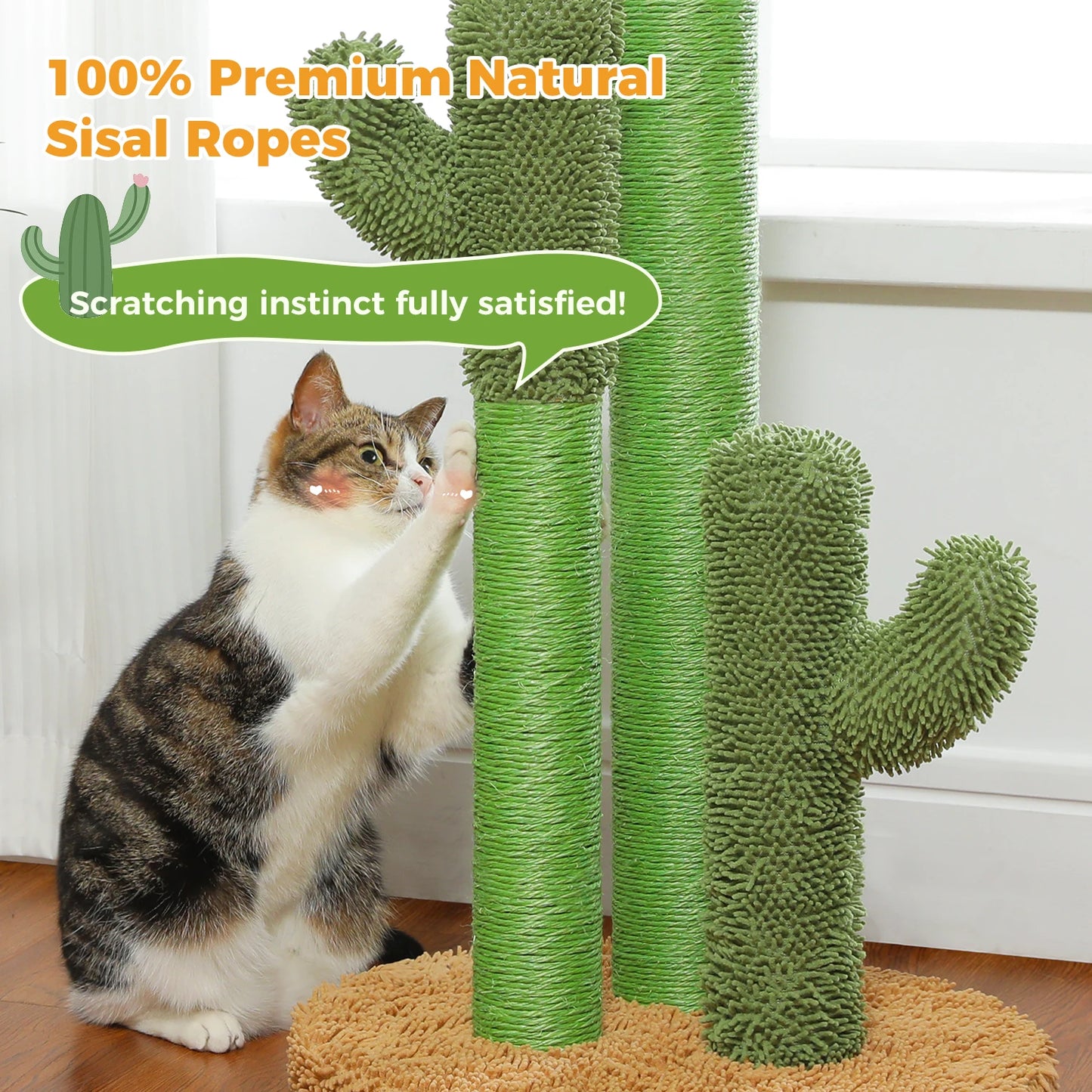 Cactus Cat Scratching Post for Indoor Cats