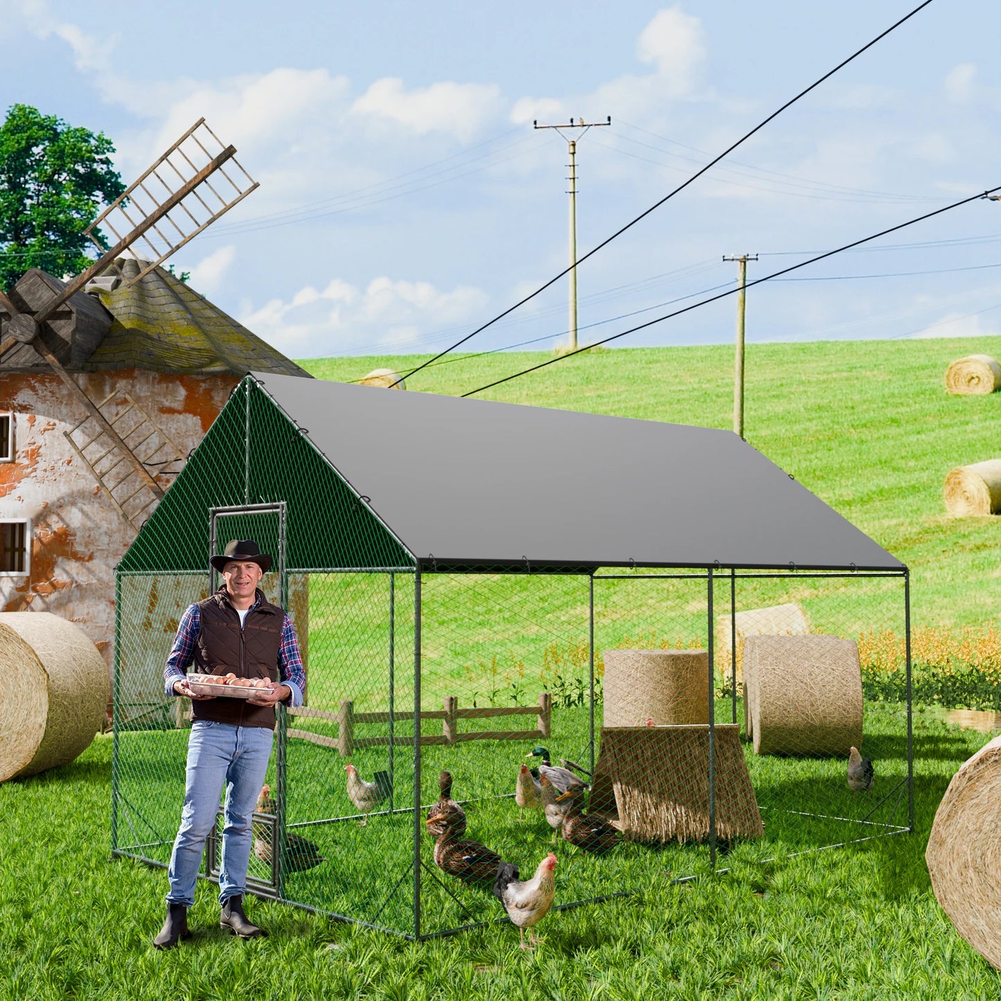 Heavy Duty Upgrade Outdoor Chicken Coop