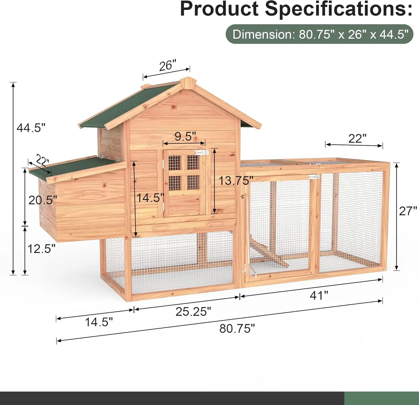 Morngardo Chicken Coop for 2-4 Chickens