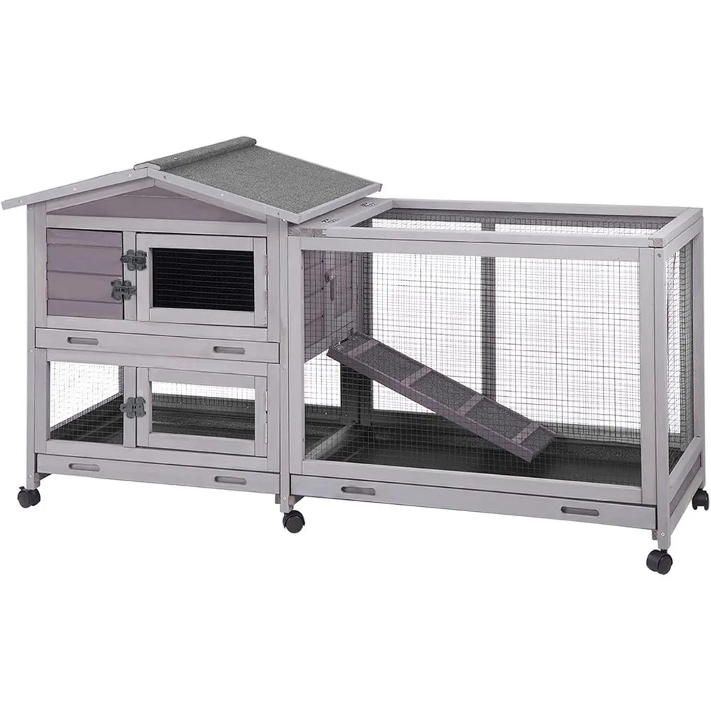 Rabbit Hutch Outdoor Indoor Rabbit Cage