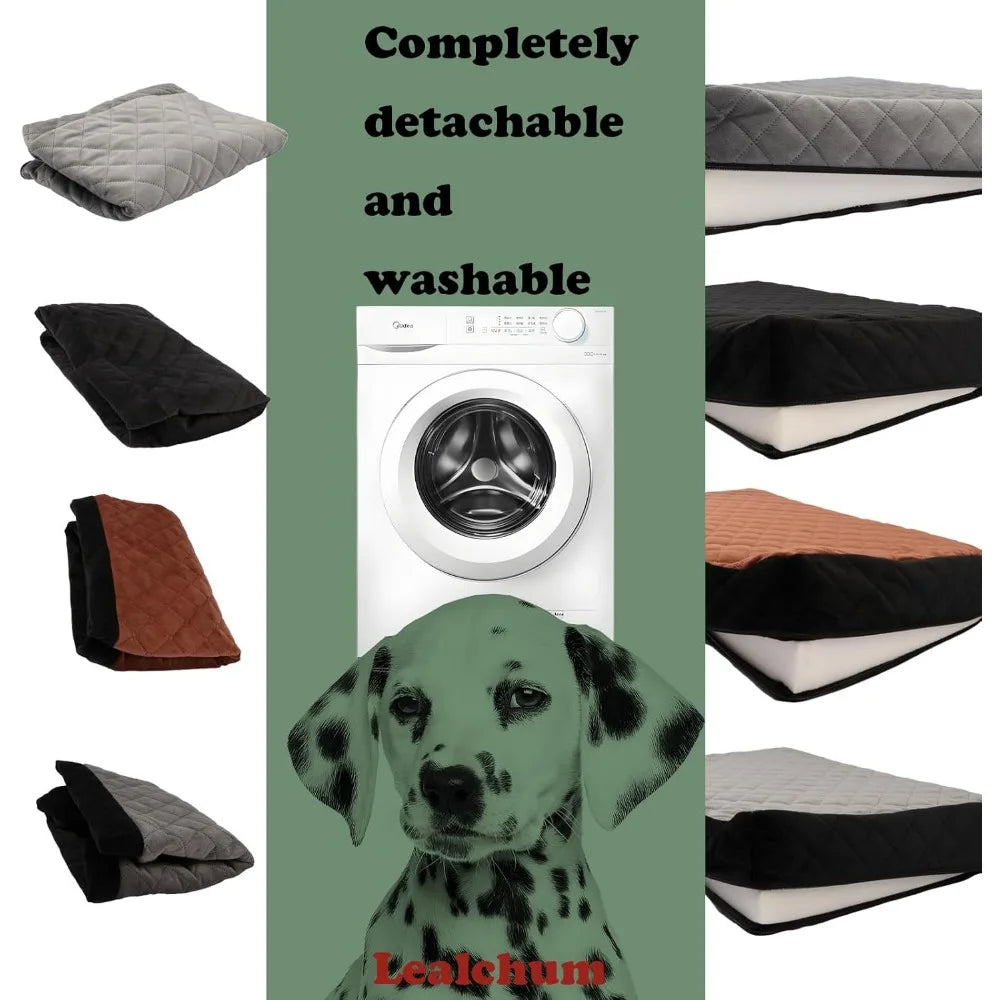 Large Dog Car Seat with Memory Foam Bed