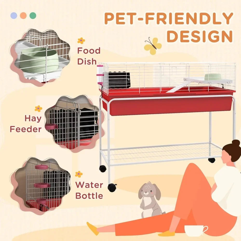 Two-Story Small Animal Cage