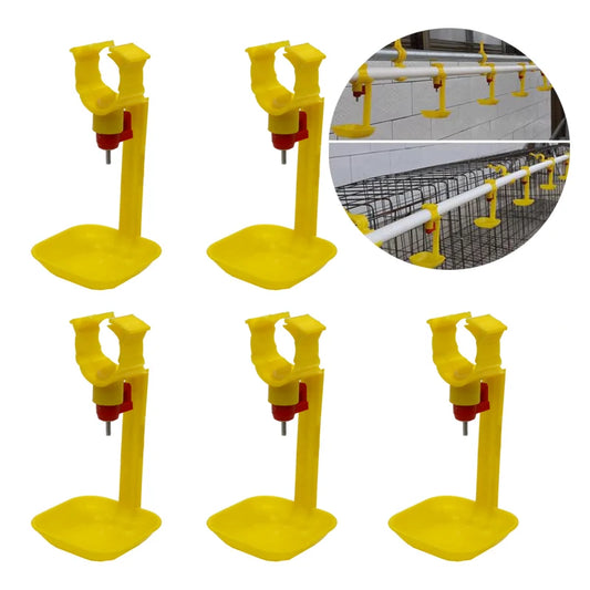 5pcs Plastic Chicken Nipple Drinkers