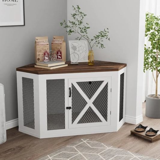 Corner Dog Crate Furniture