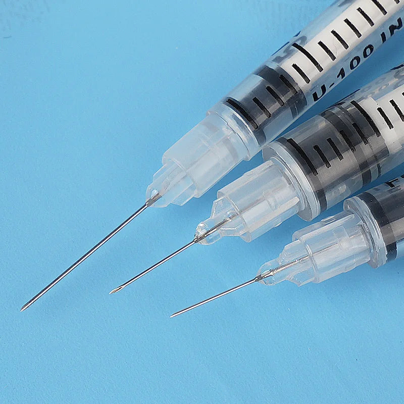 5/10Pcs 0.3/0.5/1ML Disposable Plastic Veterinary Syringe