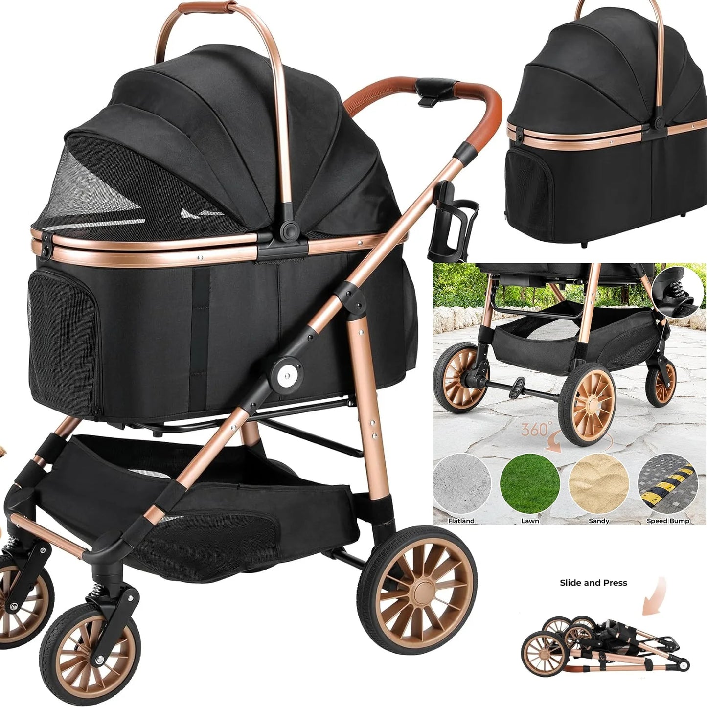 Dog Buggy Stroller Box