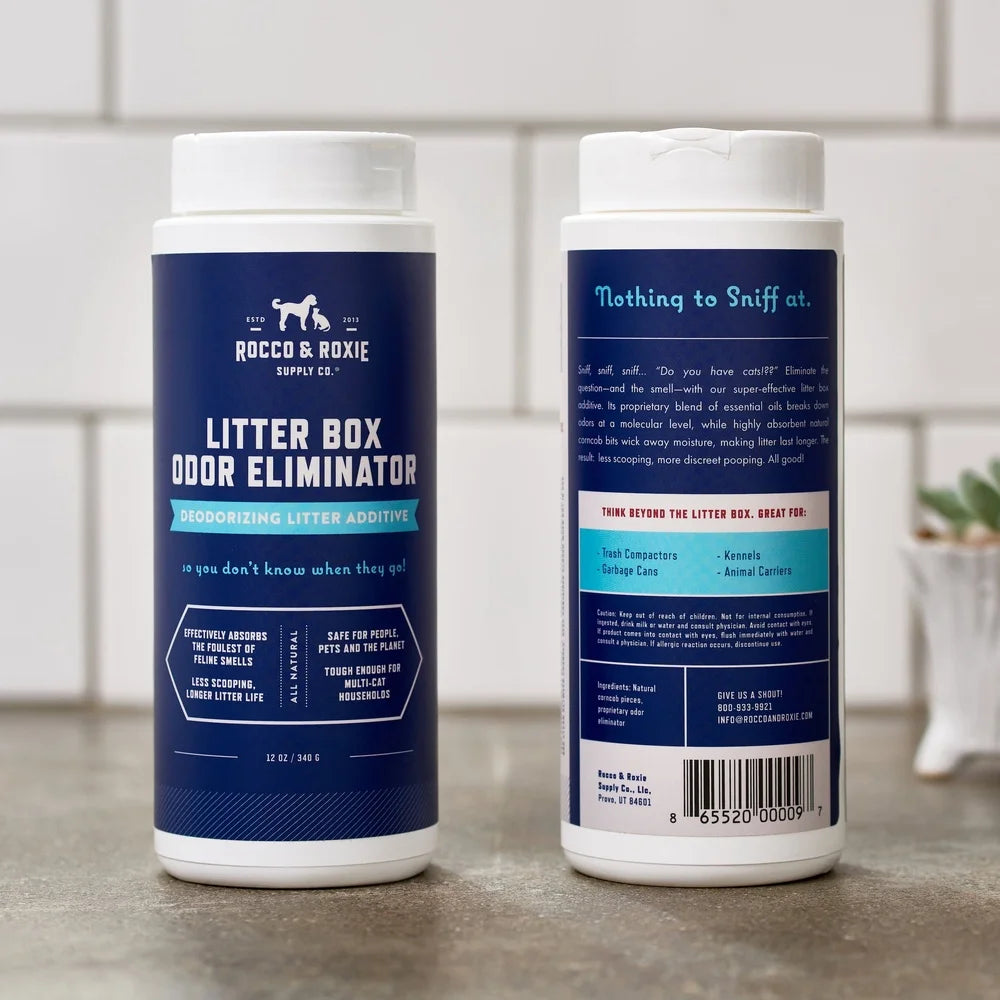 Natural Litter Box Odor Eliminator 12oz Moisture Wicking Essential Oils Multi-Cat Safe Non-Toxic Deodorizer Pet Waste