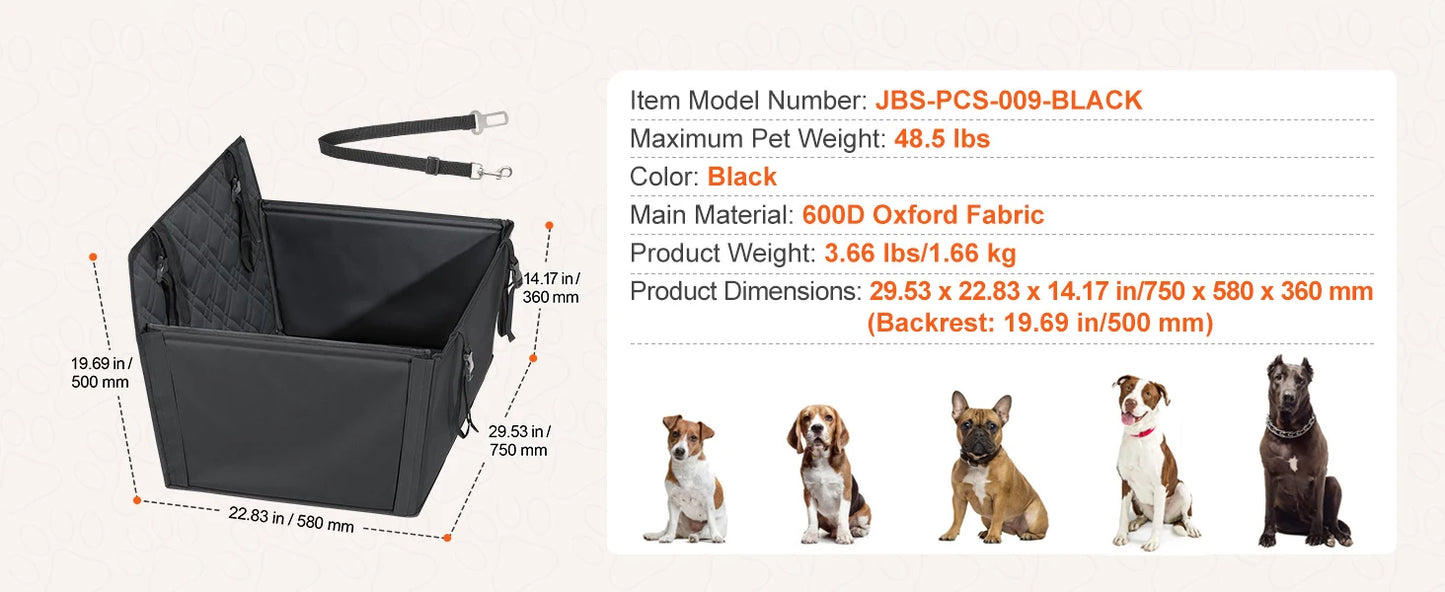 SucceBuy Dog Car Seat