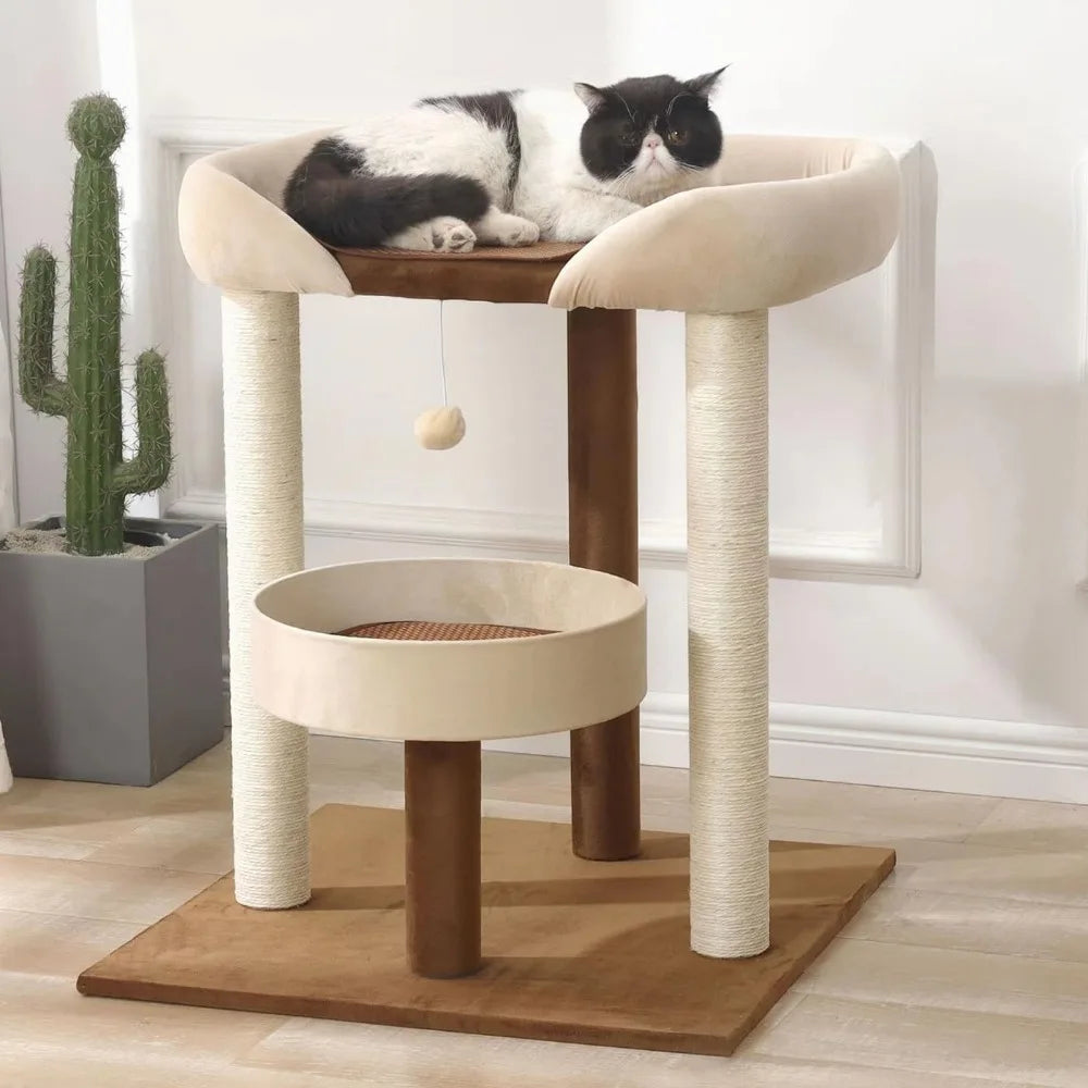 SHENGOCASE Modern Cat Tree Tower