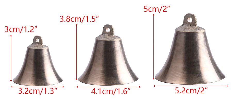 LETAOSK Dog Super Loud Brass Pure Copper Bells