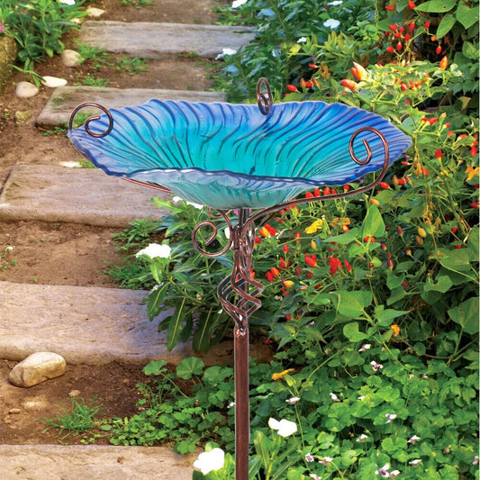 Large Outdoor Glass Bird Bath