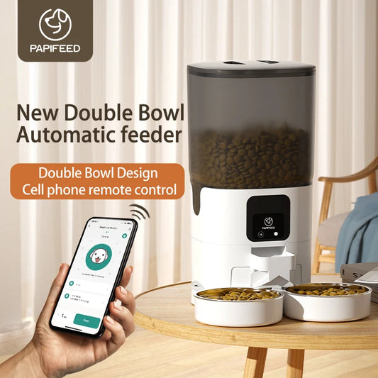 PAPIFEED cat double bowl