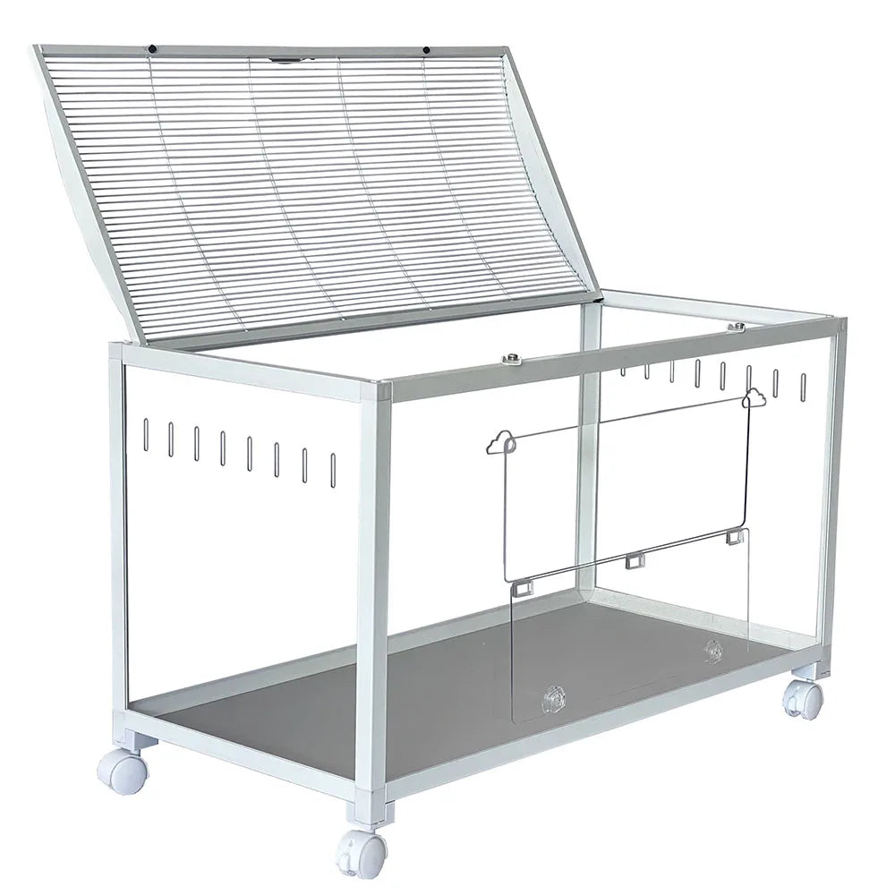 Large Plastic Metal Mouse Cage with Wheels
