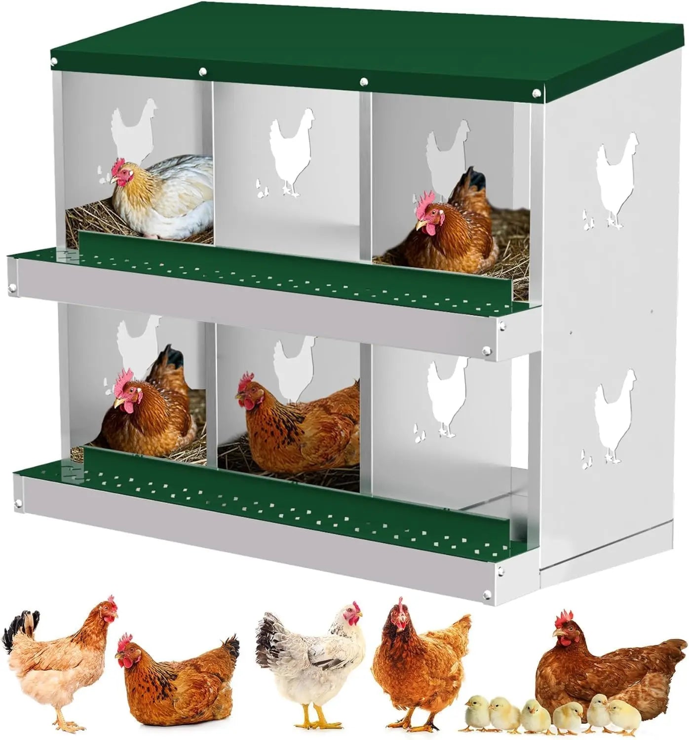 Metal Chicken Nesting Boxes