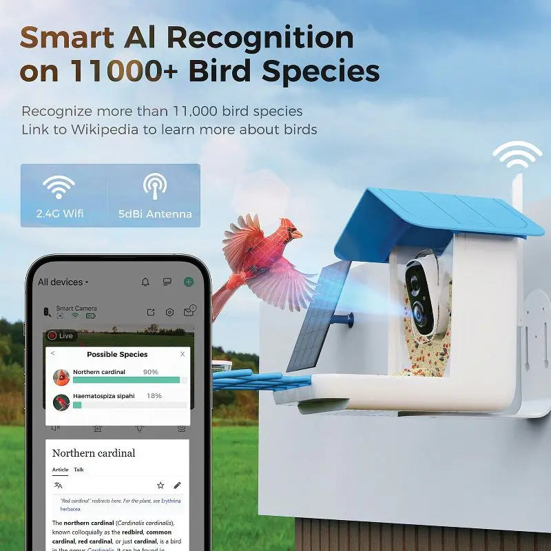 Smart Bird Feeder with Camera