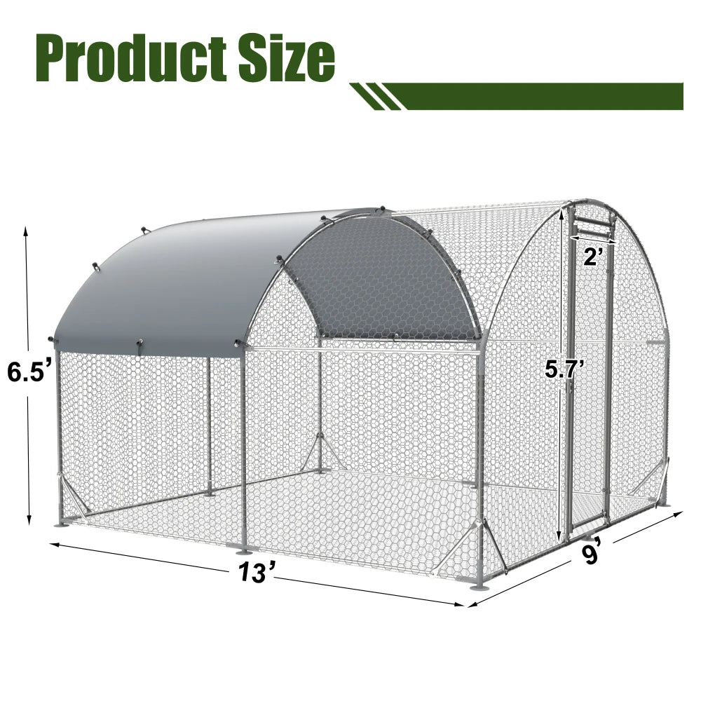 Large metal chicken coop upgrade