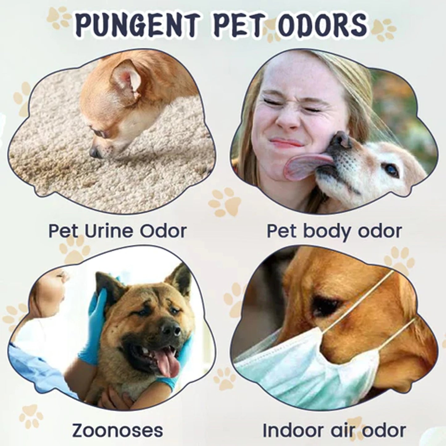 1-4PCS Pet Deodorizing Spray for Dogs and Cats