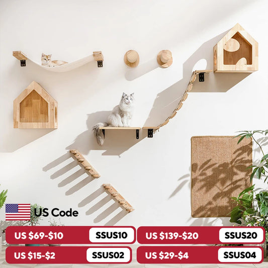 Cat Climbing Shelf Wall Mounted