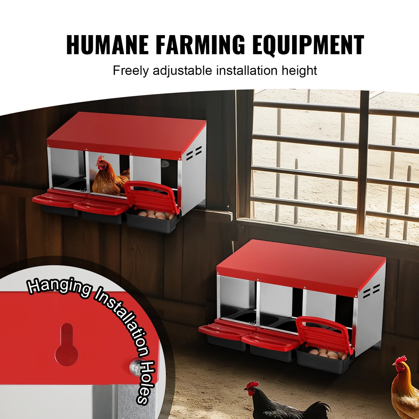 SucceBuy Chicken Nest Box Stable