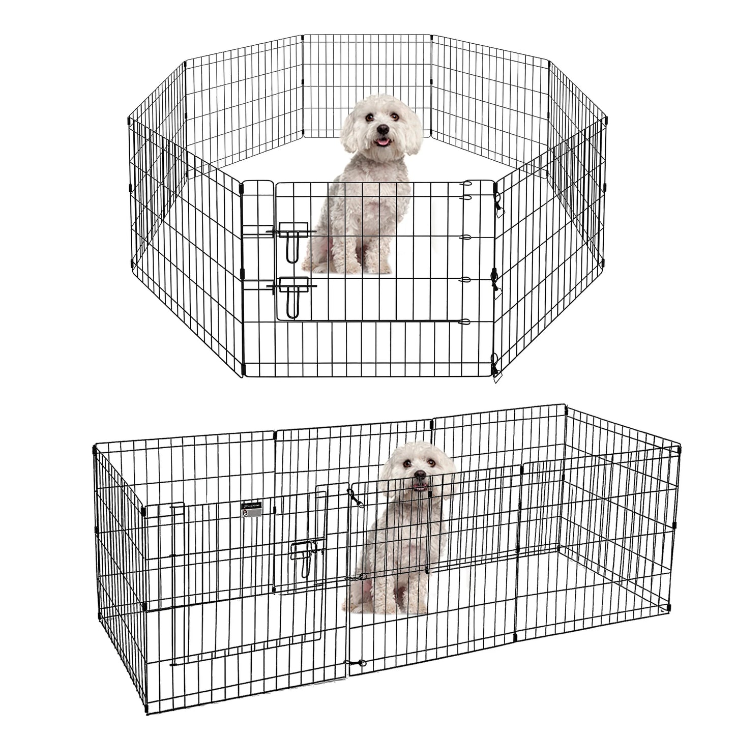 Foldable Metal Dog Playpen for Indoor/Outdoor