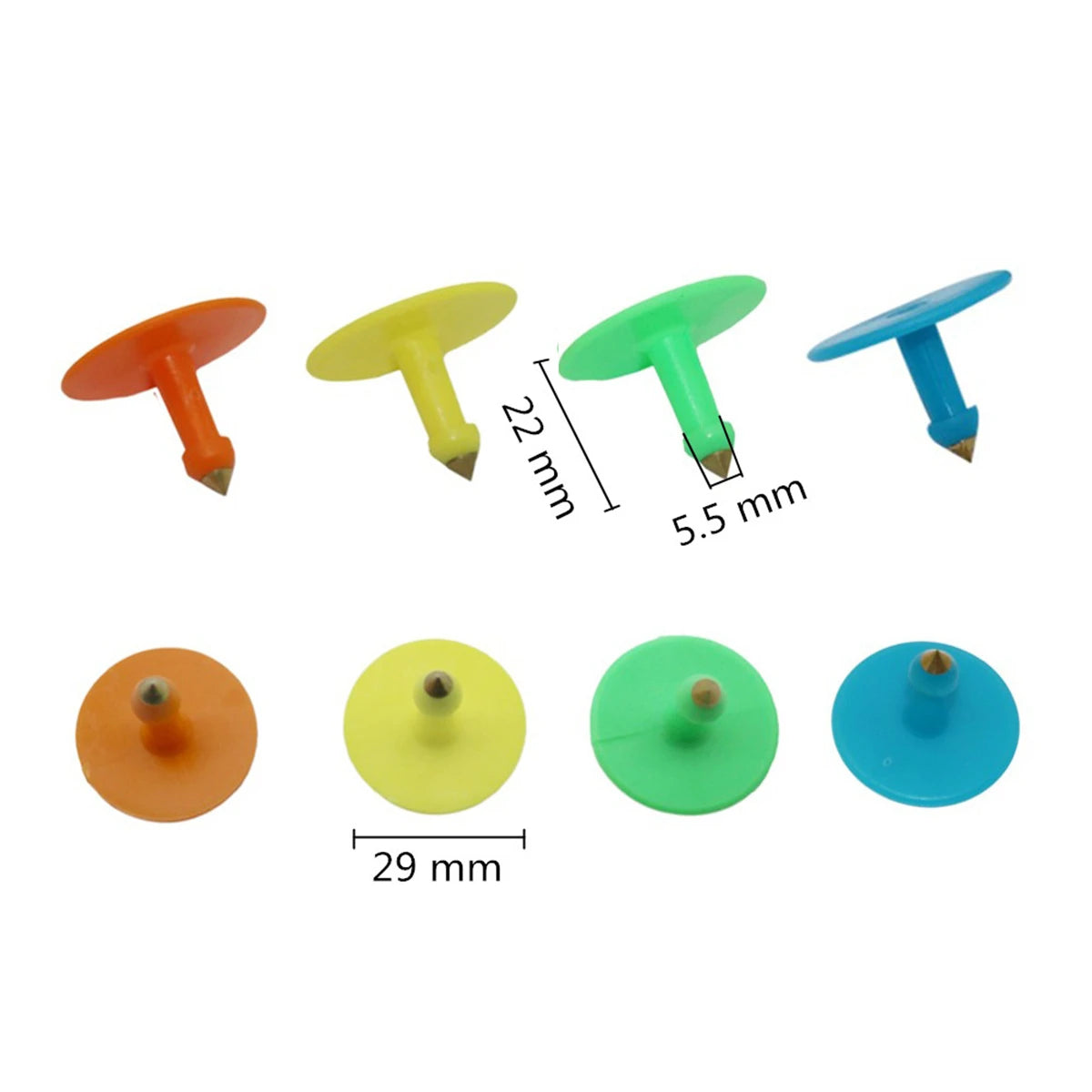 50Pcs Anti-Shedding Sheep Pig Cattle Ear Tag