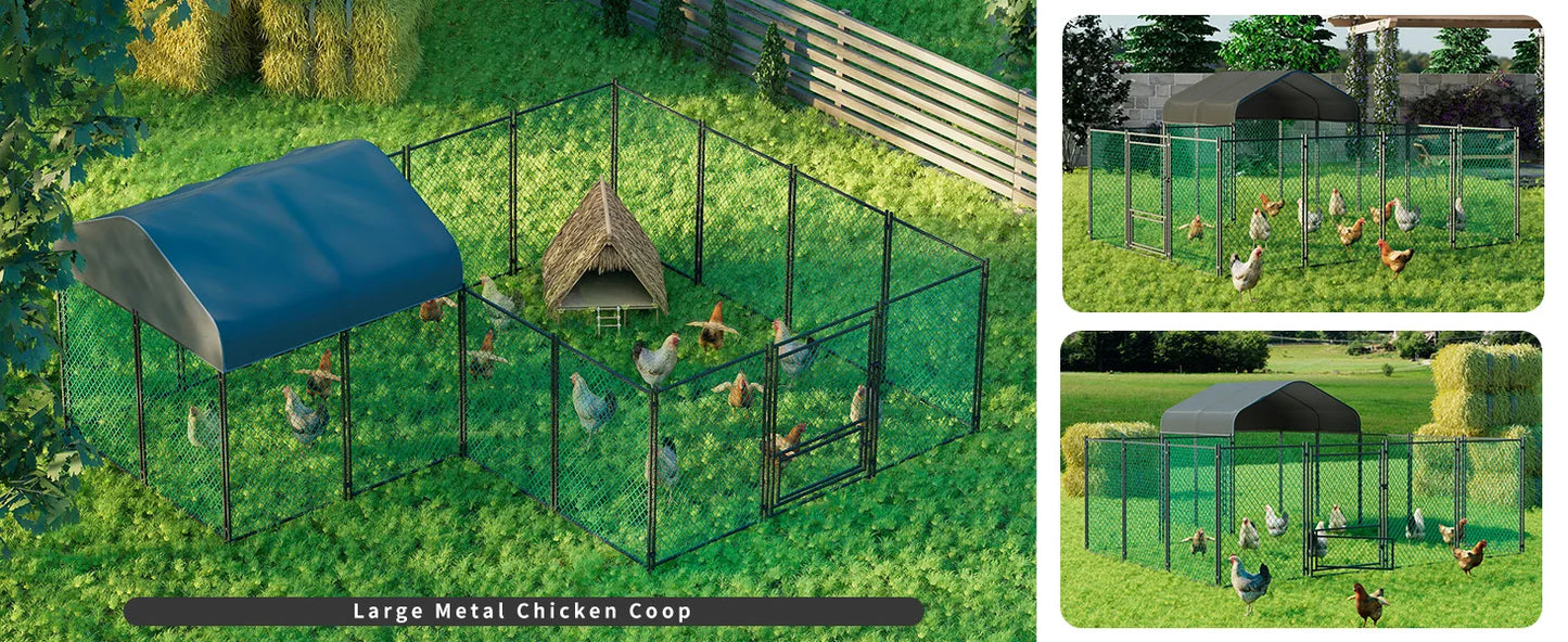 Heavy Duty XXL Chicken Run Coop Cage
