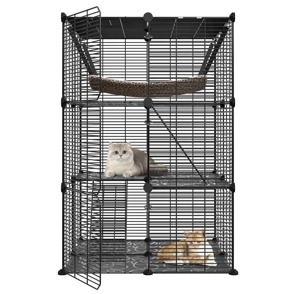 3-Tiers Cat Cage Enclosure