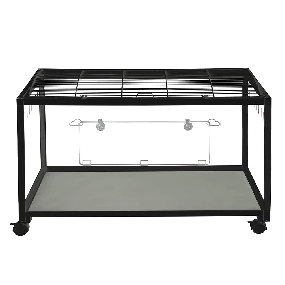Large Plastic Metal Mouse Cage with Wheels