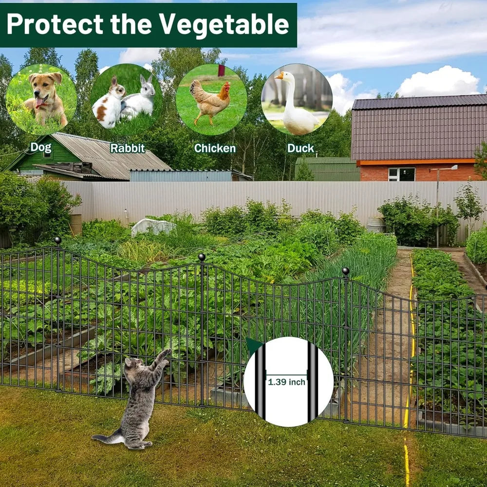 10 Panels No Dig Dog Fence