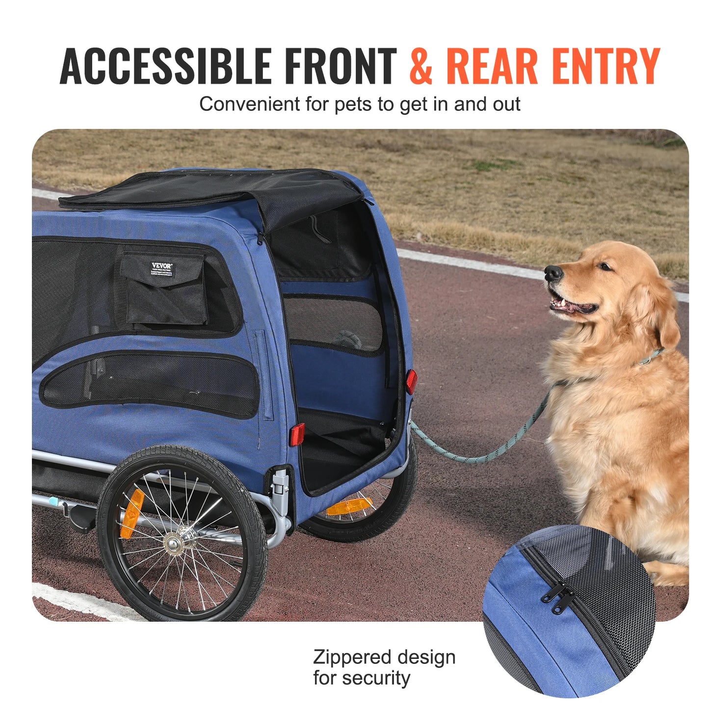 SucceBuy 100lbs Pet Cart Bicycle Carrier